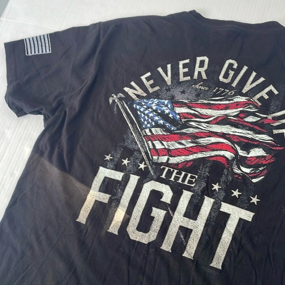 Buck Wear Men’s Never Give Up The Flight Black Tee XL - Picture 14 of 14
